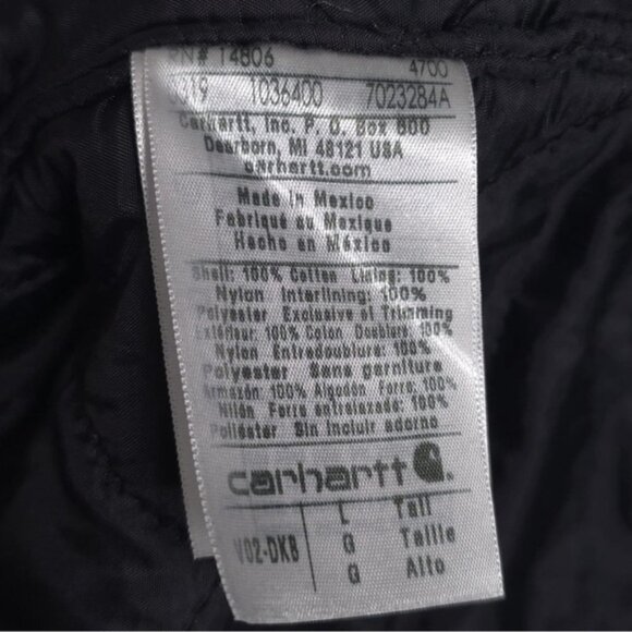 Carhartt Men's Vintage Y2K Sandstone Arctic Quilt V02 Brown Vest Jacket L TALL - Picture 14 of 14